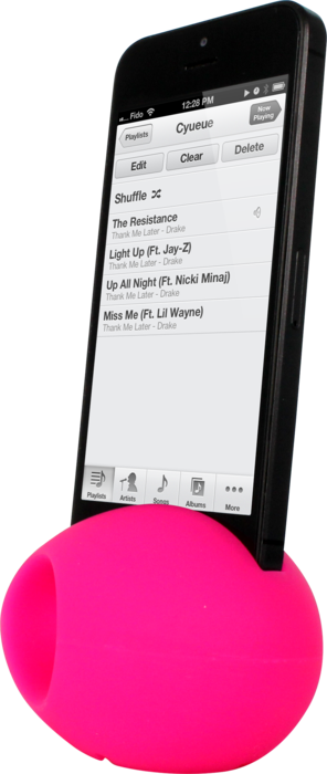Amplificador de sonido Oeuf para Apple iPhone 5/5s/5C/SE, rosa
