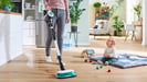 Bosch BCS71HYG4 aspirateur balai et balai électrique Batterie Sec&humide HEPA Sans sac 0,3 L 23,5 W Noir, Blanc 3 Ah