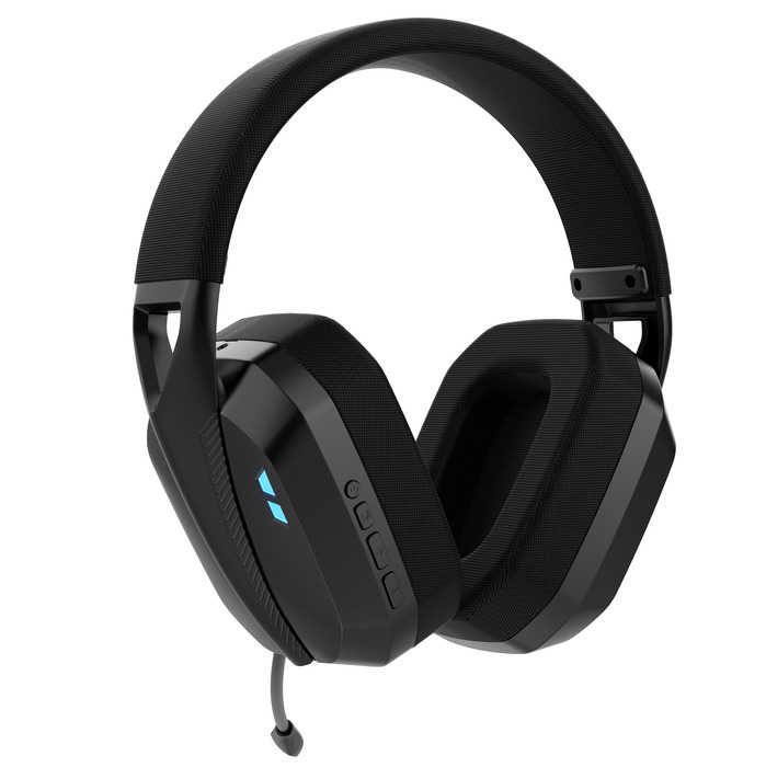 AKUMA - SEINEN H01 Cuffia da gioco wireless - Tripla modalità ricaricabile, Bluetooth, 2,4 GHz e 3,5 mm con cavo - Microfono staccabile - Qualità audio superiore - Nero - nuovo