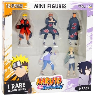 Lote de 6 figuras - Naruto Shippuden - PMN2060 - 7 cm