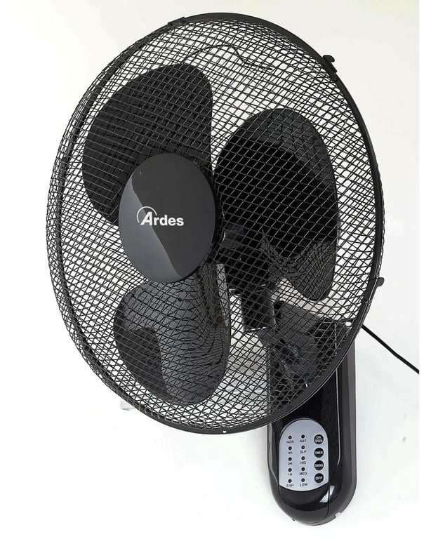ARDES VENTILATEUR MURAL AVEC 3 PALES ROTATIVES AVEC TELECOMMANDE - vue 2