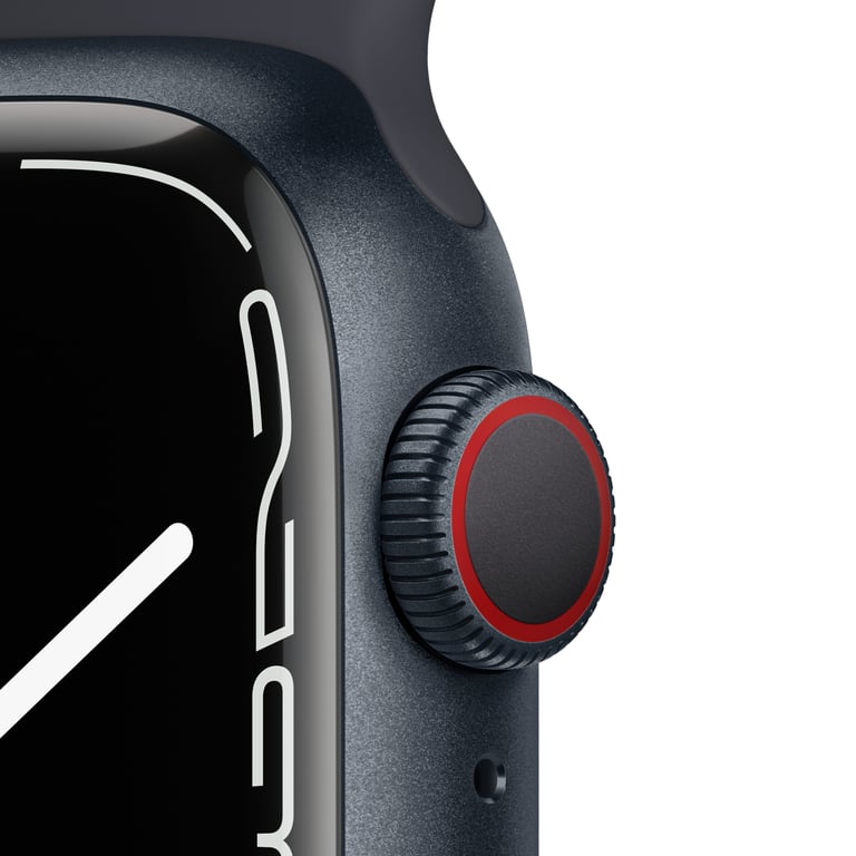Apple Watch Series 7 OLED 41 mm Digital Pantalla táctil 4G Negro Wifi GPS (satélite)