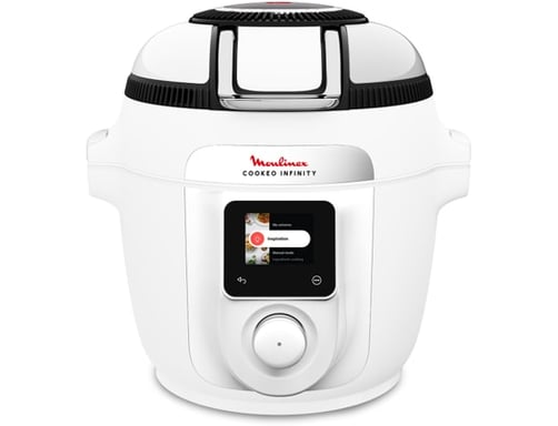 Mijoteur Moulinex Cookeo Infinity Air fryer multicuiseur CE9721F0, Blanc