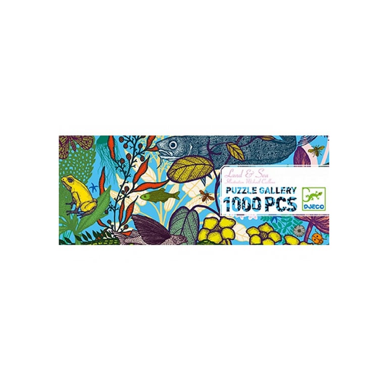 Puzzle Panoramique Terre et Mer - 1000 Pièces par Djeco - Neuf