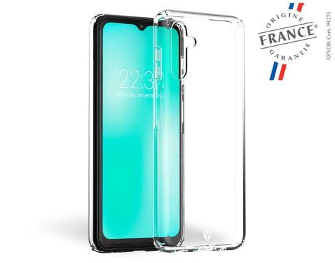 Coque Renforcée Samsung G A13 5G FEEL Garantie à vie Transparente - 50% Plastique recyclé - Origine France Garantie Force Case