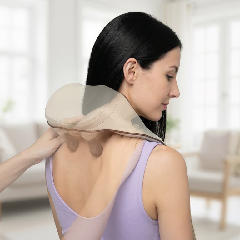 Masajeador Shiatsu BODYLIFE Cuello Hombros Calor 3 Intensidades - vue 3