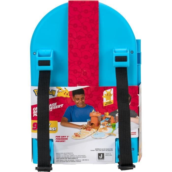 Sac à dos BANDAI Pokémon du dresseur Thème Plage ’ouvre et devient une super arène - vue 7