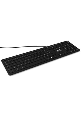 Port Designs 900754-FR teclado USB AZERTY Francés Negro