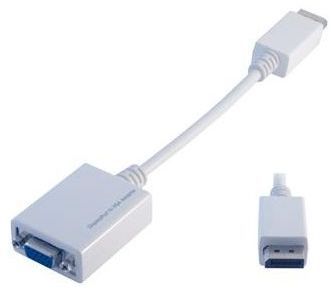 Convertisseur DisplayPort mâle / VGA femelle MCL Adaptateur VGA Ecran 10 cm - vue 2