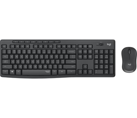 Logitech MK295 Silent Wireless Combo clavier Souris incluse Bureau RF sans fil Slovaque Graphite