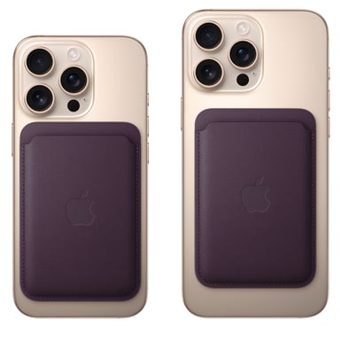 Porte cartes en tissage fin pour iPhone avec MagSafe Vert foncé