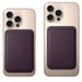 Porte cartes en tissage fin pour iPhone avec MagSafe Vert foncé