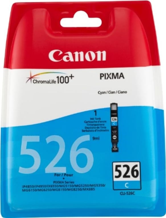 CANON CLI-526C CARTOUCHE D'ENCRE Cyan - 4541B010 - Neuf