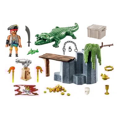 Playmobil 71473 - Pirata Con Caiman