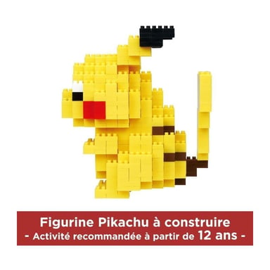 Bandai Figurine en briques - NANOBLOCK - Pokémon - Pikachu Deluxe - vue 6