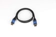 D2 HDMI 2.1 Ultra HD 8k trenzado de oro cable de nylon - de alta velocidad a través de Ethernet Full HD 1080P / 2160P 60Hz 3D TV PS5 - Triple cable blindado - Conectores chapados - 1M - Negro