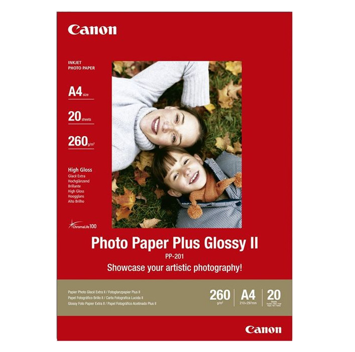 CANON Papier photo A4 PP-201 Brillant Extra 265gr 20 feuilles