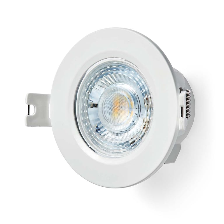 Nedis SmartLife Wi-Fi LED Downlight Spot, 2700-6500K Warm to Cool White, RGB, App & Voice Control, Timer Function, Loop in Loop Out, Adjustable Beam An