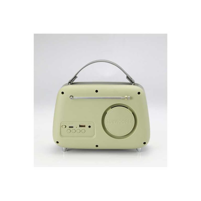 Radio Rétro Halterrego – Bluetooth 5.0, Radio FM, Lecteur USB, Batterie Rechargeable - vue 4