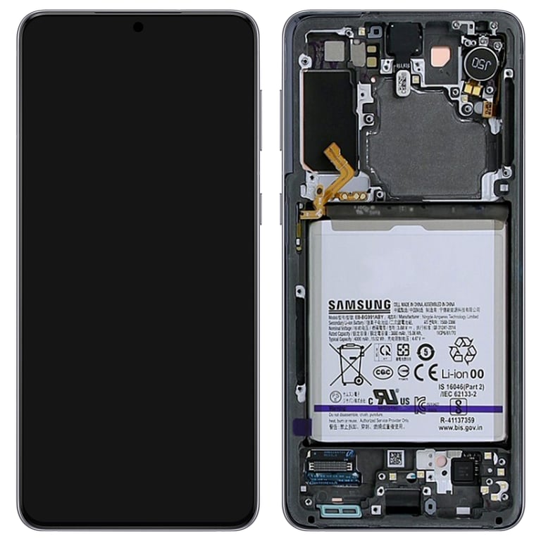 Bloc Complet pour Samsung Galaxy S21 Écran LCD Vitre Tactile Gris - Neuf