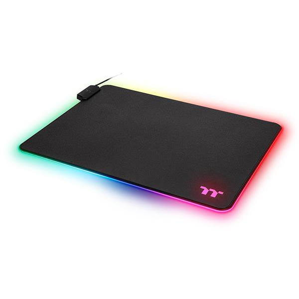Tapis de Souris Thermaltake GMP-LVT-RGBHMS-01 – RGB, 370 x 290 mm, Antidérapant