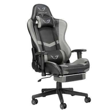 Chaise Gaming,fauteuil Gaming Ergonomique inclinable 90° à 170°avec Repose- pieds-gris - Achat & prix
