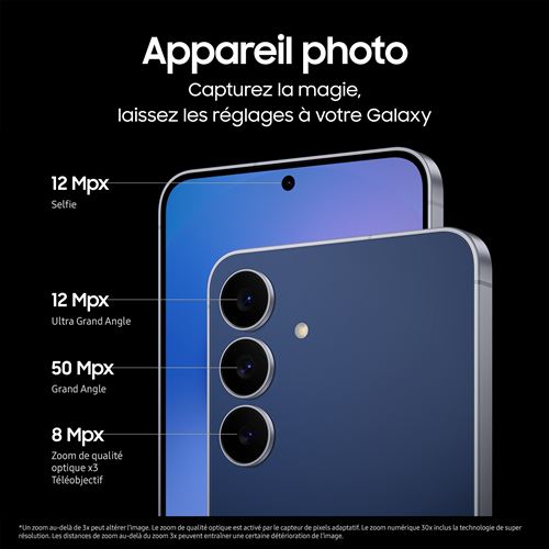 Galaxy S25 FE (5G) 128 Go, Bleu - Neuf