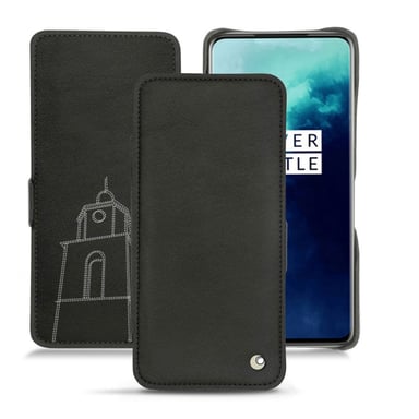 Housse cuir OnePlus 7T Pro -  - Noir - Cuir lisse premium