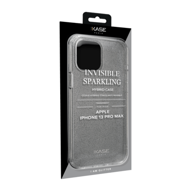 Carcasa híbrida brillante invisible para Apple iPhone 13 Pro Max, Transparente