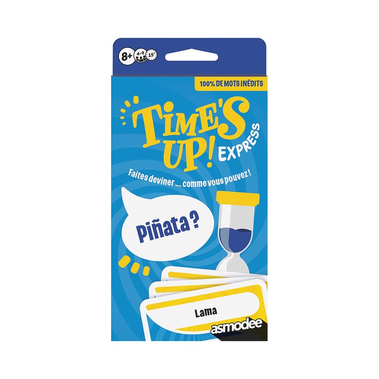 Jeu de cartes Asmodée Time's Up Express Compact 4-9 joueurs Bleu - Neuf