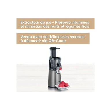 Extracteur de jus Severin ES 3571 1 L Gris métallisé et noir