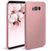 Moozy Minimalist Series Coque en silicone pour Samsung S8, Rose Beige – Finition mate fine et souple en TPU