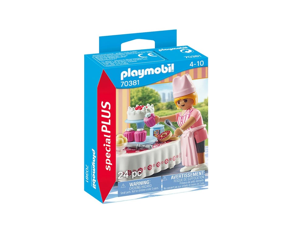 Figurine Pâtissière Playmobil La Boîte Avec Accessoires Inclus - vue 3