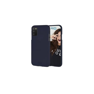 JAYM - Coque Silicone Soft Feeling Bleue pour Samsung Galaxy A02S – Finition Silicone – Toucher Ultra Doux