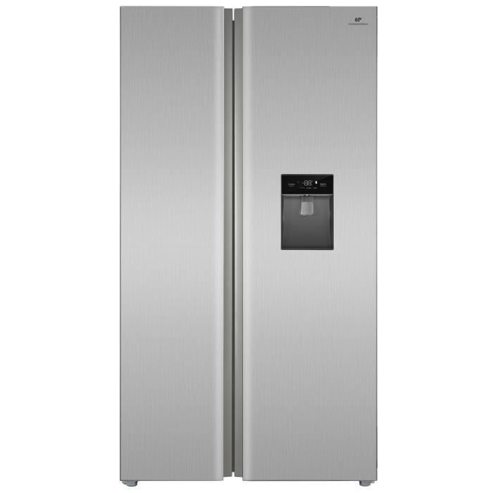 Réfrigérateur américain CONTINENTAL EDISON CERA505NFIXD 503 Total No Frost Sans givre Classe D L92 x H177 cm Inox - vue 3