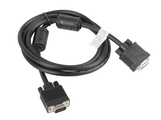 Lanberg CA-VGAC-10CC-0018-B câble VGA 1,8 m VGA (D-Sub) Noir