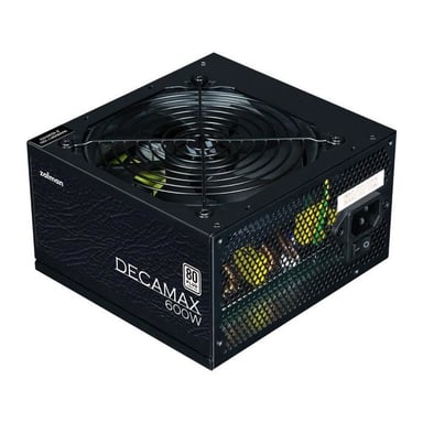 Alimentatore per PC - ZALMAN - DecaMax 600W - 80+ - Non modulare - Ventola da 120mm - Nero