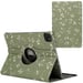 imoshion Coque tablette Design rotatif à 360° pour Apple iPad Pro 11 (2022 / 2021 / 2020 / 2018) - Green Flowers