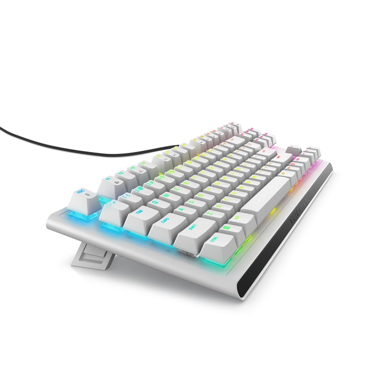 Alienware AW420K clavier Gaming USB QWERTY US International Blanc - Neuf