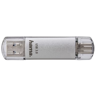 Hama C-Laeta lecteur USB flash 64 Go USB Type-A / USB Type-C 3.2 Gen 1 (3.1 Gen 1) Argent