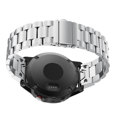 Cinturino a sgancio rapido color argento per Garmin Fenix 7s (20 mm)