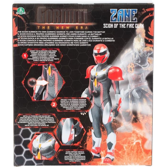 Figurine articulée GORMITI Scion avec projecteur Feu Zane 27 cm À partir de GRV053 - vue 3