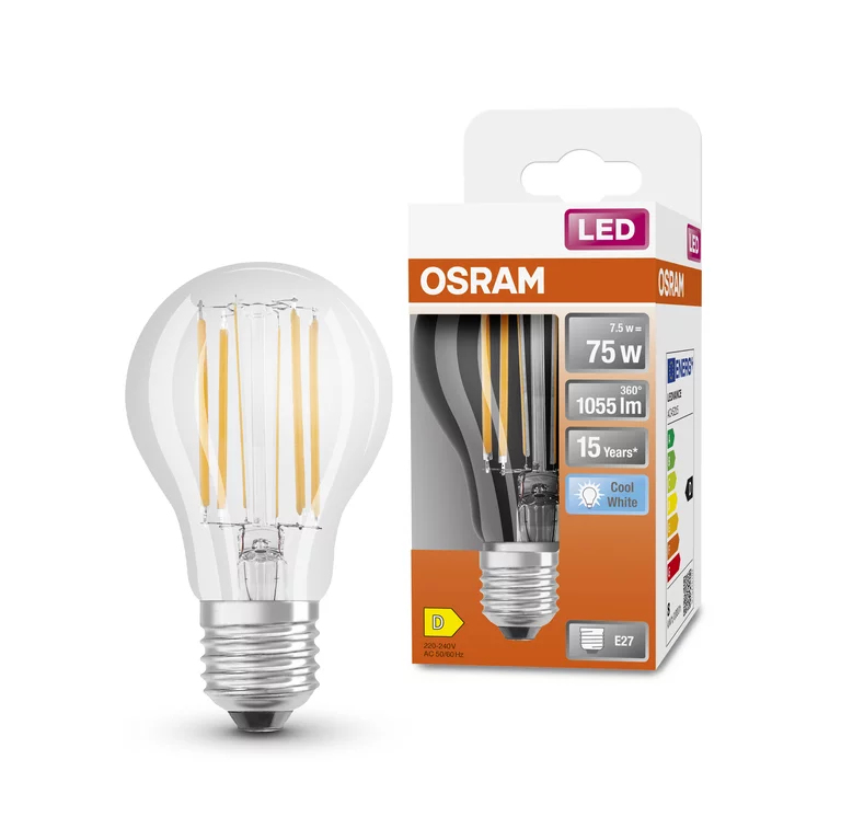 OSRAM LED standard dépolie avec radiateur = E27 chaud Lot de 4 - vue 3