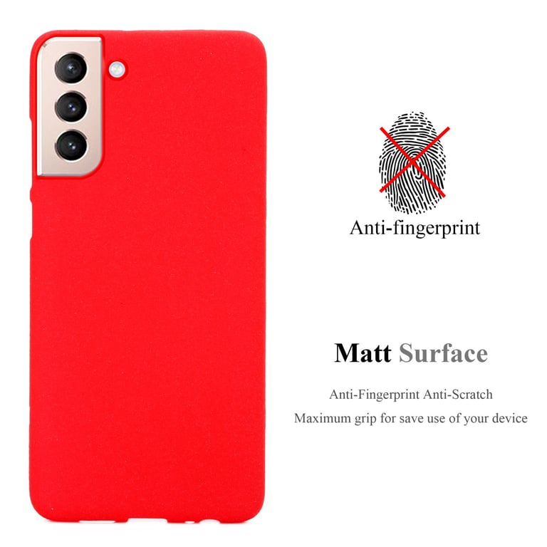 Coque pour Samsung Galaxy S22 en FROST ROUGE Housse de protection Étui en silicone TPU flexible