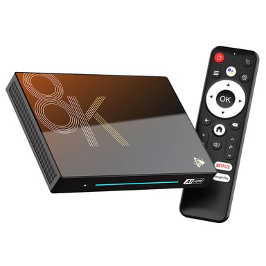 Boîte TV Android 14 H96 Max M9S, Chipset RK3576, 8GB RAM 128GB ROM, Décodeur 8K, WiFi 6 & Ethernet 1000M, Bluetooth 5.4 pour Streaming Ultra-Fluide