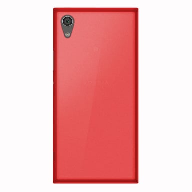 Coque silicone unie compatible Givré Rouge Sony Xperia XA1 Ultra