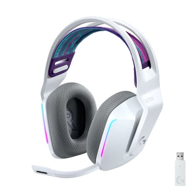 Logitech G G733 Auriculares Inalámbrico Diadema Juego Blanco