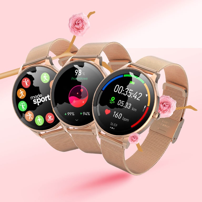 Montre Connectée Femme 38mm Élégante inoxydable - vue 2