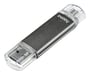 Hama Laeta Twin 64GB USB 2.0 lecteur USB flash 64 Go USB Type-A / Micro-USB Gris
