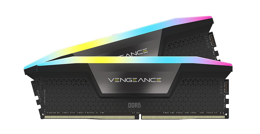 Corsair Vengeance RGB CMH64GX5M2B5600C40 module de mémoire 64 Go 2 x 32 Go DDR5 288-pin DIMM - Neuf
